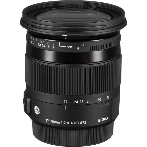 Lente Sigma 17-70mm f/2.8-4 DC Macro OS HSM Para Canon EF