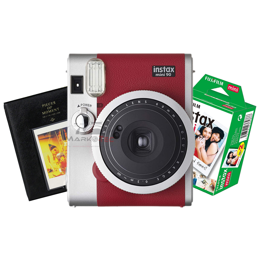 Câmera Fujifilm Instax Mini 90 Neo Classic – Vermelho