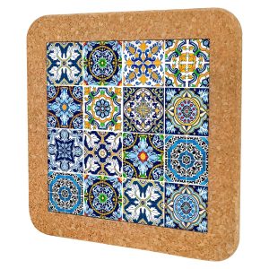 Base Cortiça Quadrada com Azulejo 15×15 AZP4