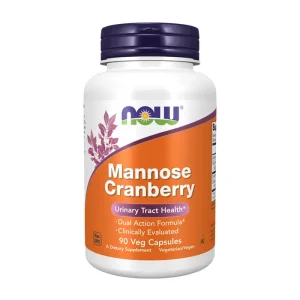 Mannose Cranberry 90 Caps Now Foods