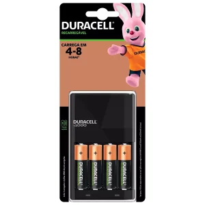 Carregador de Pilhas Duracell AA / AAA 1,2V CEF14BR4 + 4 Pilhas