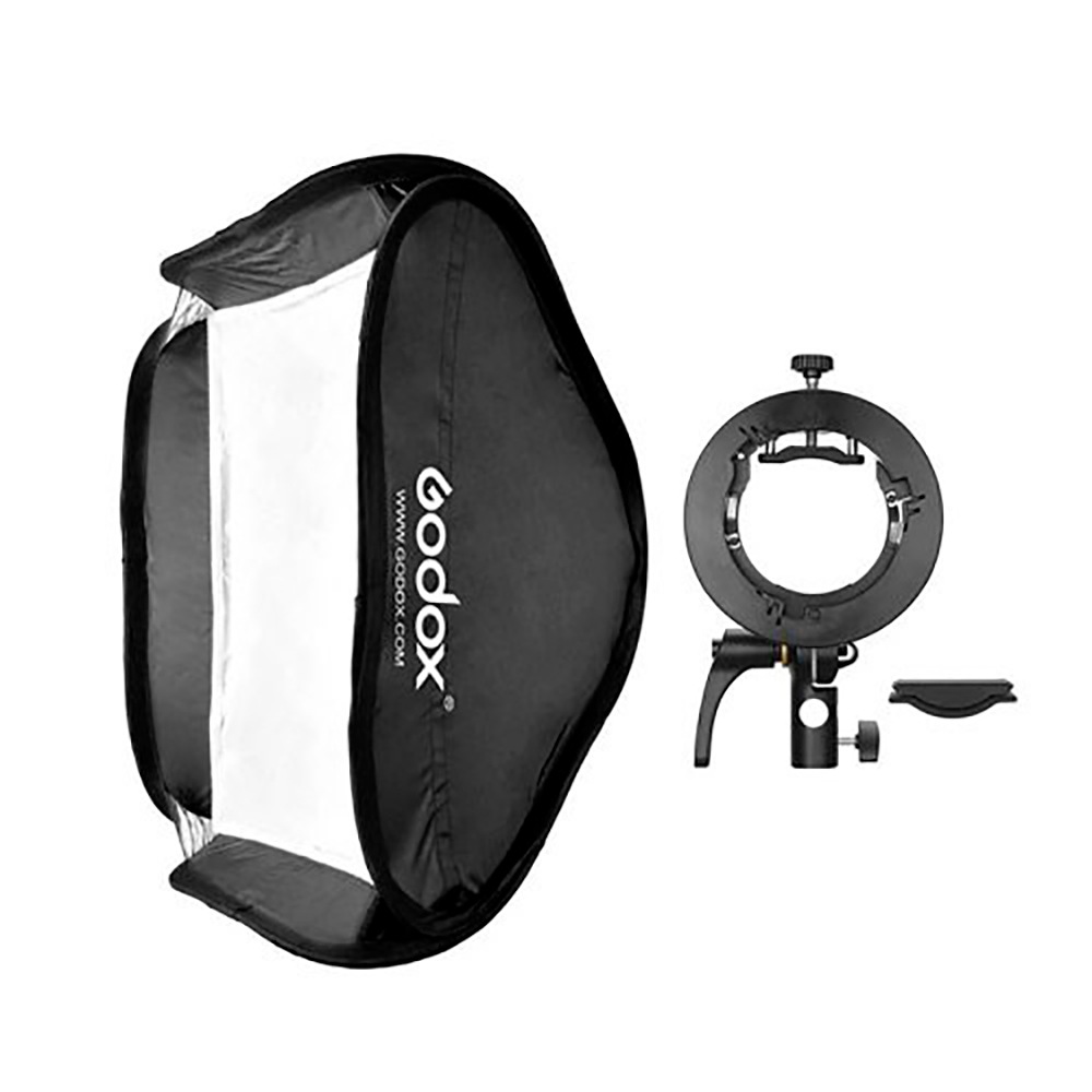 Softbox Speedlite 60x60cm Suporte Bowens S2 Godox