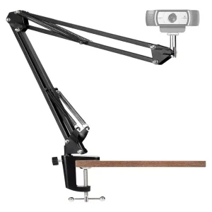 Braço Articulado De Mesa Suporte Para Webcam Iluminação Rosca 1/4 Greika 35-D