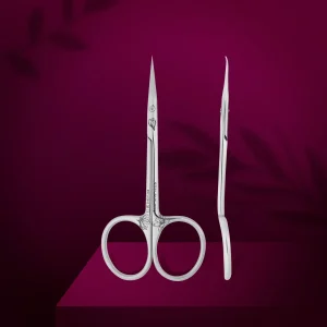 Tesoura Profissional para Cutículas com Gancho EXCLUSIVE 21 TYPE 1 (Magnolia)