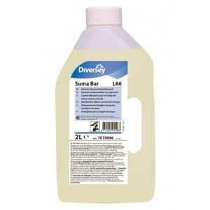 Suma Bar L66 2L – Detergente para lavagem automática de louça e copos – águas duras
