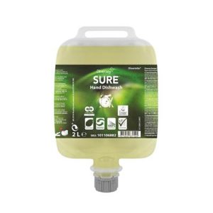 SURE Hand Dishwash DVM 2L – Detergente para lavagem manual de louça em bolsa Divermite®